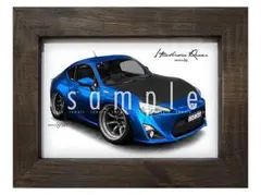 カーイラスト053【トヨタ 86 B】ZN6 ハチロク 旧車