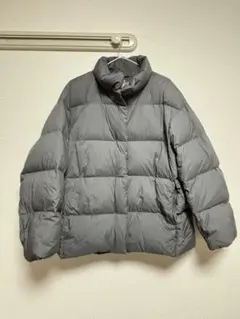 UNIQLO パウダーソフトダウンジャケット グレー レディース　XL