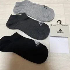 adidas ソックス 3ペア 24-26cm ショートソックス