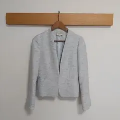 EMMA JAMES　 ノーカラー　ジャケット　9号　グレー　入学式　卒業式