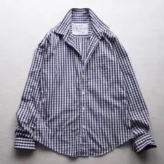 Frank&Eileen ロンハーマン別注 ギンガムチェック シャツ ネイビー