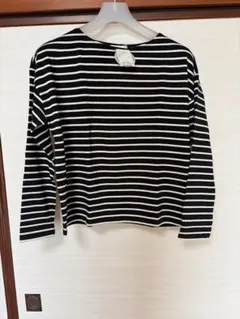 【新品未使用】ストライプ 長袖Tシャツ Lサイズ