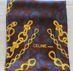 CELINE レオパードチェーンスカーフ
