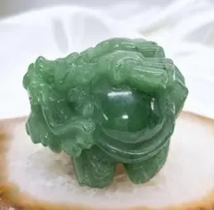 【天然石】アベンチュリン ロングイ （龍亀） スター乗せ置