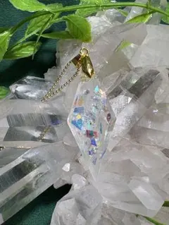 ハンドメイド　光の魔法鉱石　オルゴナイト　ネックレス　2