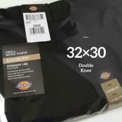 32×30【新品 未使用】ディッキーズ　ダブルニー　85283　・BLACK・