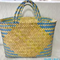パサールバッグ L イエロー×ブルー
