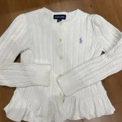 【ラルフローレン】ペプラムカーディガン