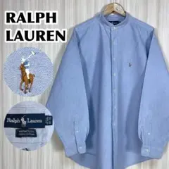 Ralph Lauren シルクシャツ ブラウス スタンドカラーシャツ 10号