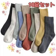 ソックス 靴下 10足セット 男女 無地 オールシーズン フリーサイズ