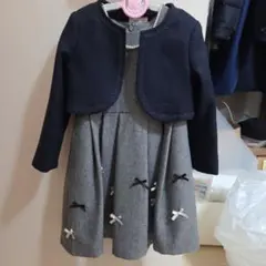 anyFAM ノーカラージャケット付きワンピース 110