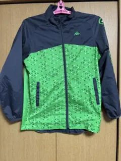 Kappa ウインドブレーカー グリーン×グレー 150