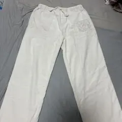 BODOCOS ボドコス　ホワイト コーデュロイ イージーパンツ