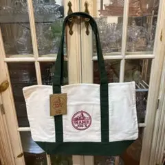【新品タグ付】トレジョ限定グリーン キャンバストート