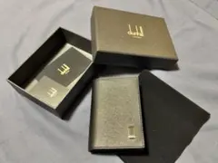 dunhill ブラックレザー キーケース