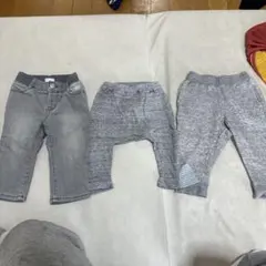 GAP ベビーパンツ　3本セット　グレースウェット　長ズボン　80 男の子女の子