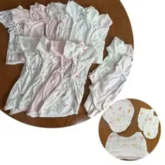 出産準備⭐︎ミトン・スタイ・帽子+ベビー肌着13枚セット50〜60サイズ