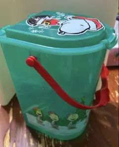 USJ　SNOOPY　スヌーピー　ポップコーンバケツ　Xmas限定　グリーン初代のサムネイル