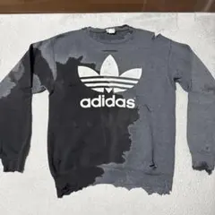 90sUSA製 adidas アディダス プリント長袖シャツ tシャツ カット 