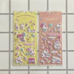 【正規品】　2枚セット　Sanrio サンリオ　ぷっくりシール　マシュマロシール