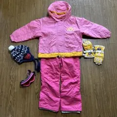 スキー　スノボ　一式セット　120 雪遊び　ウェア　ゴーグル　グローブ　帽子