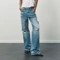 zara デニムパンツ