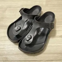 BIRKENSTOCK エバサンダル 24.5　黒　軽量！のサムネイル