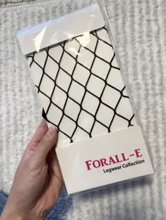 【未使用】FORALL-E 網タイツ フィッシュネット ブラック