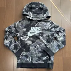 NIKE ナイキ　子供　S パーカー　迷彩　約130 裏起毛