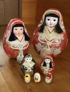 だるま 人形 2体セット 伝統的な和風デザイン - メルカリ