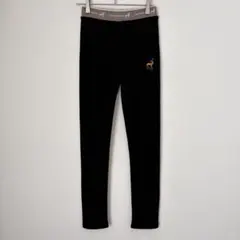 裏起毛レギンス 黒 S インナーパンツ ゲレンデ スノボ　暖パン