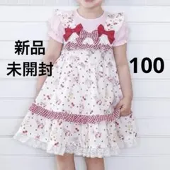 クーラクール パフェ柄 ワンピース 100cm 新品未開封 プティマイン ANYのサムネイル