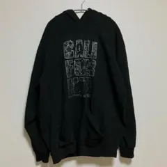 3XL 超ビッグサイズ 黒 プルオーバー パーカー カリフォルニア ストリート