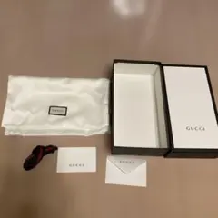 GUCCI ギフトボックス ホワイト 長財布 巾着 メッセージカード リボン