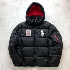 チ*ン様 良品✨ビッグポニー刺繍✨ポロラルフローレン フード付ダウンジャケット