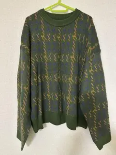 トップス ニット グリーン