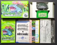 【箱・説明書・ワイヤレスアダプタ付き】ポケットモンスター　リーフグリーン①
