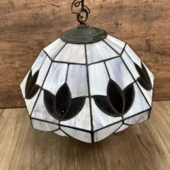 ① D-2 【動作未確認】オーヤマ照明 ステンドグラス ペンダントライト