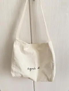 agnes b ショルダーバッグ クリーム