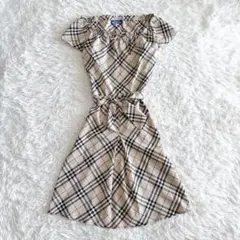 極美品 バーバリーブルーレーベル ワンピース ノバチェック サイズ38
