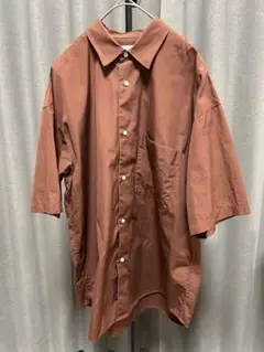 URBAN RESEARCH×Thomas Mason 半袖シャツ ブラウン Mのサムネイル