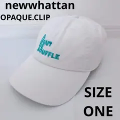 newwhattan OPAQUE.CLIP ベースボールキャップ 帽子 ロゴ