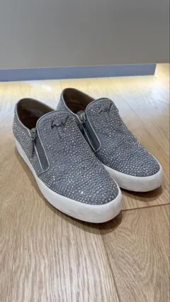 極美品！ジュゼッペ ザノッティ サイドジップ メタルチェーンバックル