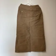 シップス　ロング丈 タイトスカート ブラウン