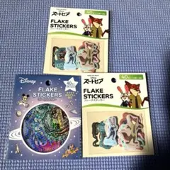 セリア　ズートピア　ディズニー　フレークステッカー　キラキラホログラム　シール