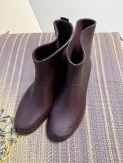 ダークブラウン ショートブーツ 滑り止め付き