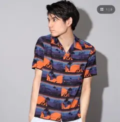 【希少】HYSTERIC GLAMOUR ヒスガール総柄 レーヨンアロハシャツMのサムネイル