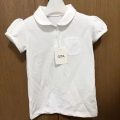 新品未使用 タグ付き⭐︎GITA 丸襟ポロシャツ 110cm