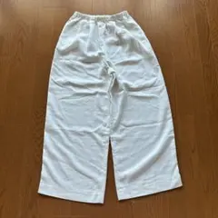 ホワイト ワイドパンツ