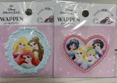 ディズニープリンセスシールワッペン